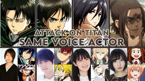 attack on titan voice actors